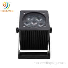 6pcs 18w 6in1 ус нэвтэрдэггүй батерейгаар LED гэрлийн гэрэл